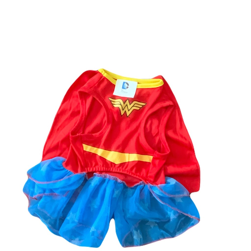 DC Comics Wonder Woman Dog Costume - Red and Blue